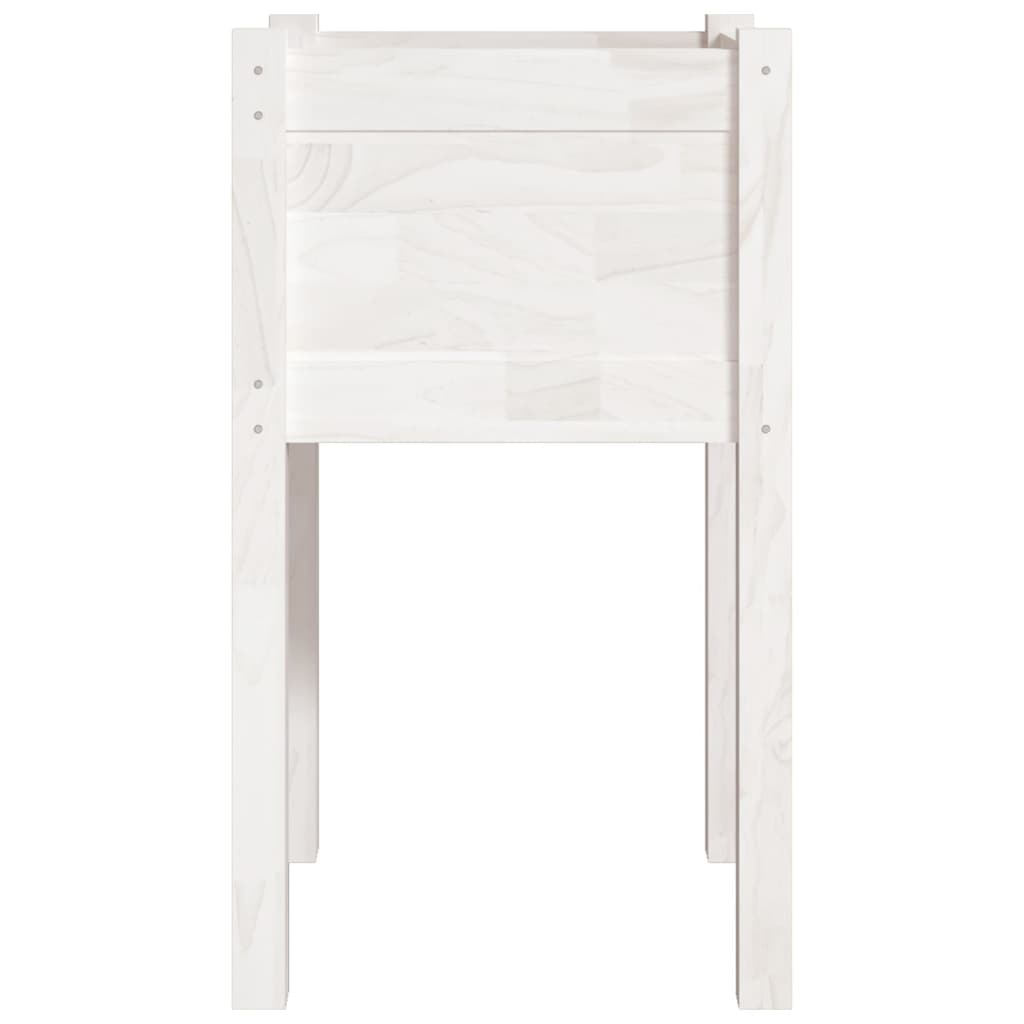 vidaXL Garden Planters 2 pcs White 40x40x70 cm Solid Pinewood