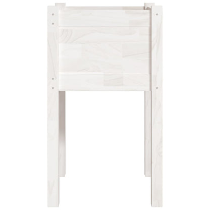vidaXL Garden Planters 2 pcs White 40x40x70 cm Solid Pinewood