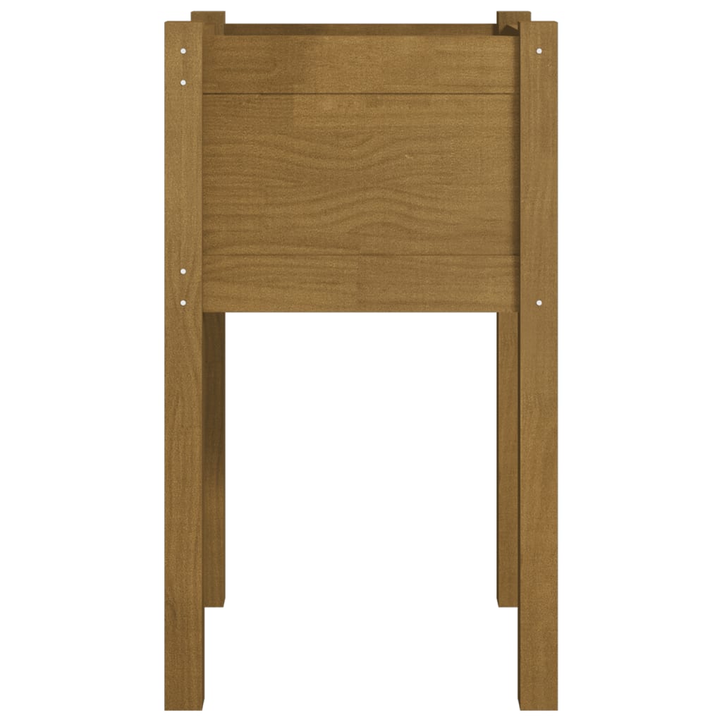 vidaXL Garden Planters 2 pcs Honey Brown 40x40x70 cm Solid Pinewood