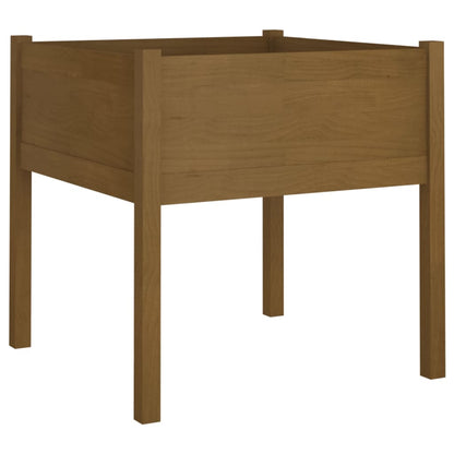 vidaXL Garden Planters 2 pcs Honey Brown 70x70x70 cm Solid Pinewood