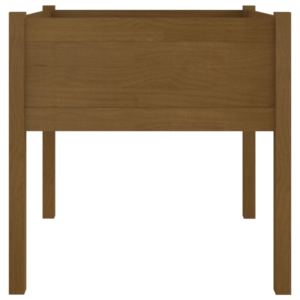 vidaXL Garden Planters 2 pcs Honey Brown 70x70x70 cm Solid Pinewood