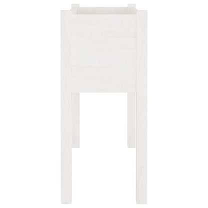 vidaXL Garden Planters 2 pcs White 70x31x70 cm Solid Pinewood