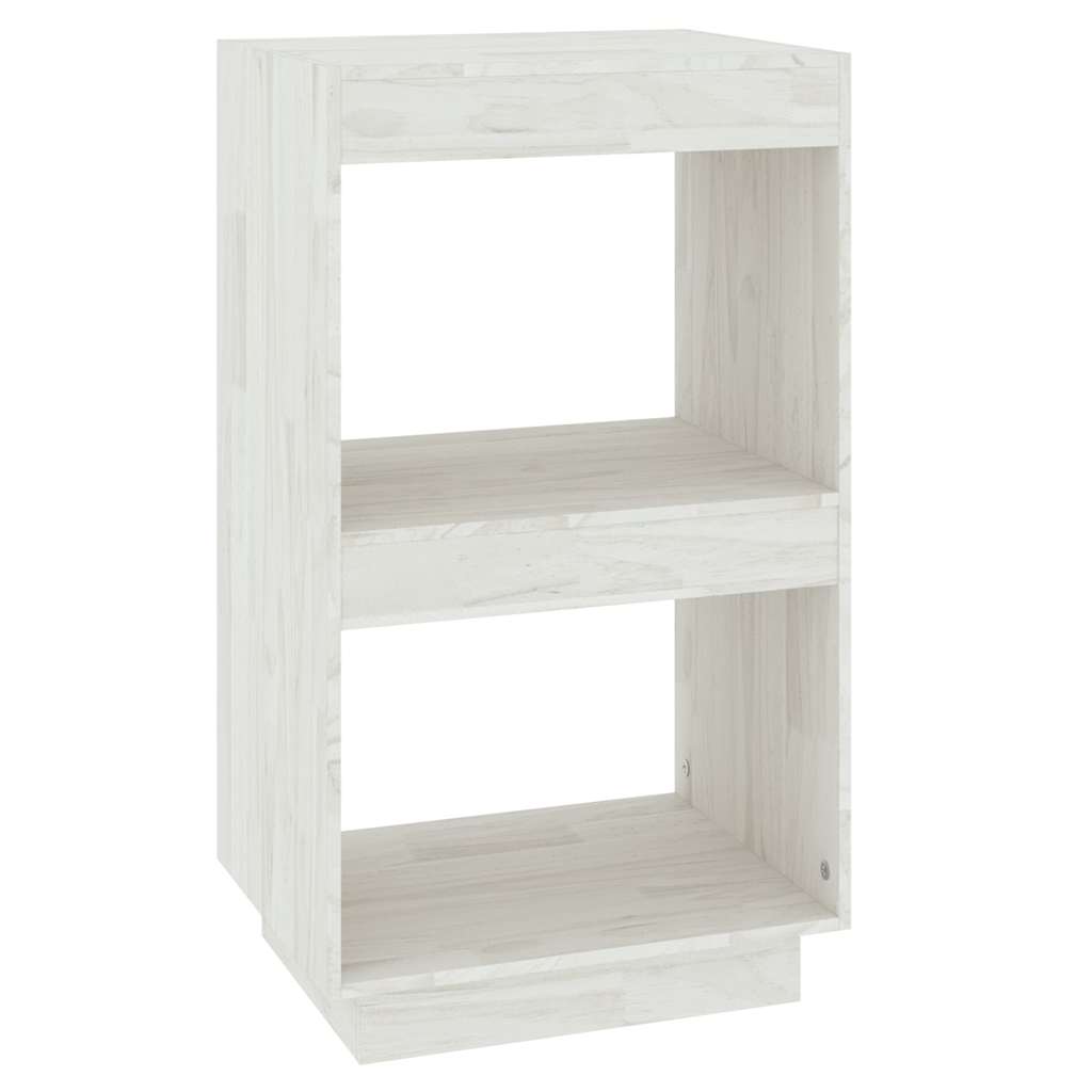 810840 vidaXL Book Cabinet White 40x35x71 cm Solid Wood Pine