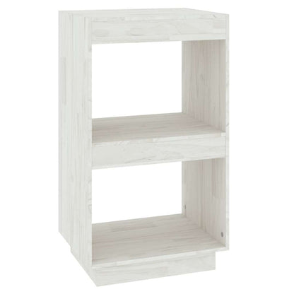 810840 vidaXL Book Cabinet White 40x35x71 cm Solid Wood Pine