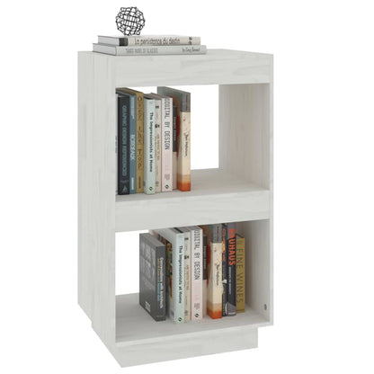 810840 vidaXL Book Cabinet White 40x35x71 cm Solid Wood Pine