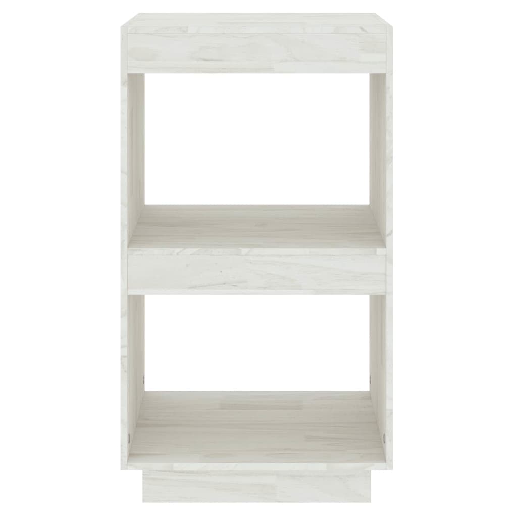 810840 vidaXL Book Cabinet White 40x35x71 cm Solid Wood Pine