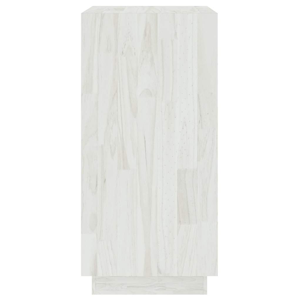 810840 vidaXL Book Cabinet White 40x35x71 cm Solid Wood Pine