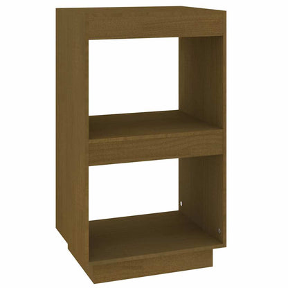 vidaXL Book Cabinet Honey Brown 40x35x71 cm Solid Wood Pine