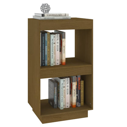vidaXL Book Cabinet Honey Brown 40x35x71 cm Solid Wood Pine