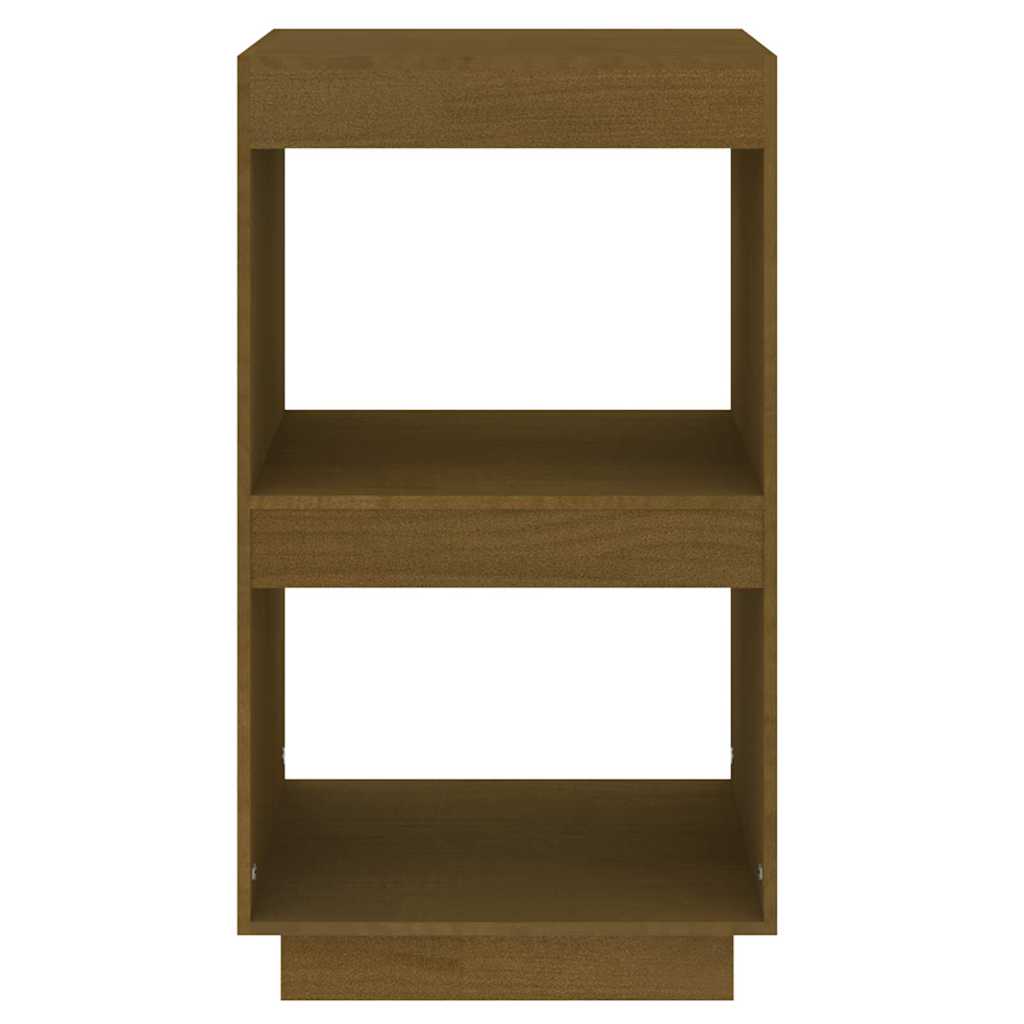 vidaXL Book Cabinet Honey Brown 40x35x71 cm Solid Wood Pine