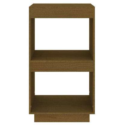 vidaXL Book Cabinet Honey Brown 40x35x71 cm Solid Wood Pine