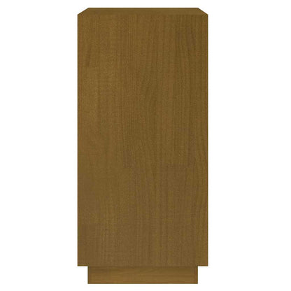 vidaXL Book Cabinet Honey Brown 40x35x71 cm Solid Wood Pine