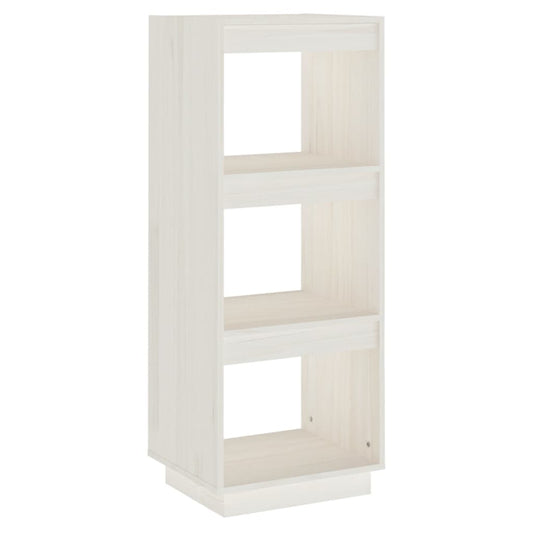 810845 vidaXL Book Cabinet/Room Divider White 40x35x103 cm Solid Wood Pine