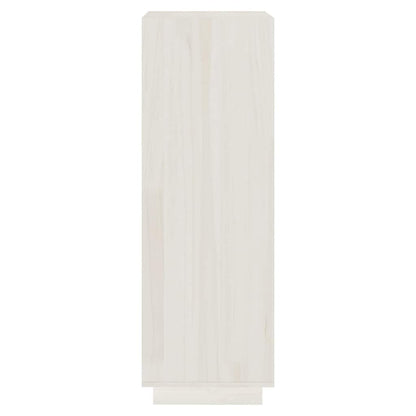 810845 vidaXL Book Cabinet/Room Divider White 40x35x103 cm Solid Wood Pine