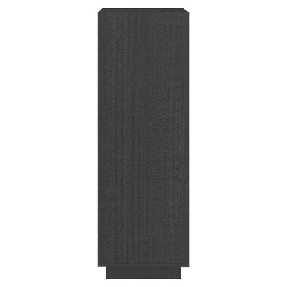 vidaXL Book Cabinet/Room Divider Grey 40x35x103 cm Solid Pinewood
