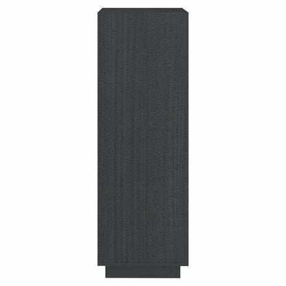810846 vidaXL Book Cabinet/Room Divider Grey 40x35x103 cm Solid Wood Pine