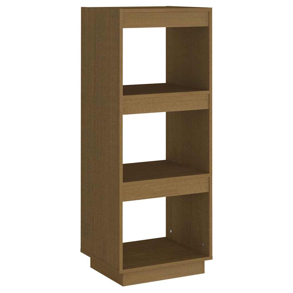 810847 vidaXL Book Cabinet/Room Divider Honey Brown Solid Wood Pine