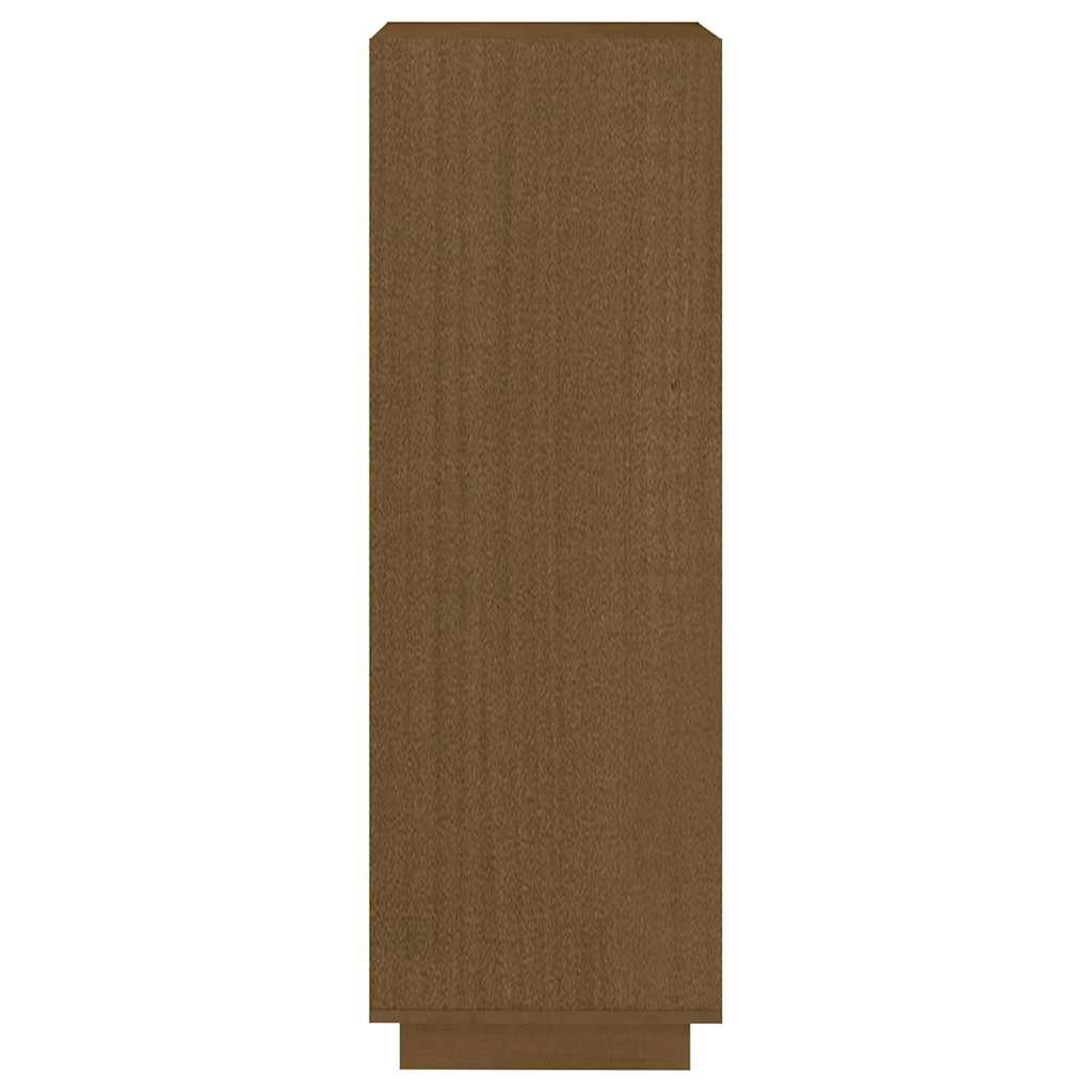 810847 vidaXL Book Cabinet/Room Divider Honey Brown Solid Wood Pine