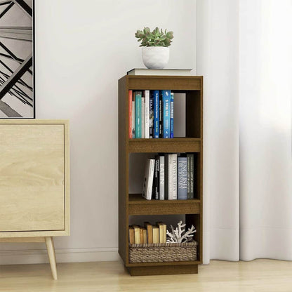 810847 vidaXL Book Cabinet/Room Divider Honey Brown Solid Wood Pine