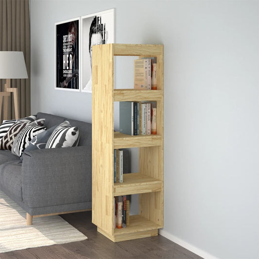 810849 vidaXL Book Cabinet/Room Divider 40x35x135 cm Solid Wood Pine