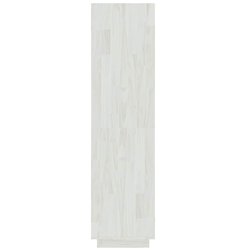 810850 vidaXL Book Cabinet/Room Divider White 40x35x135 cm Solid Wood Pine