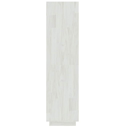 810850 vidaXL Book Cabinet/Room Divider White 40x35x135 cm Solid Wood Pine