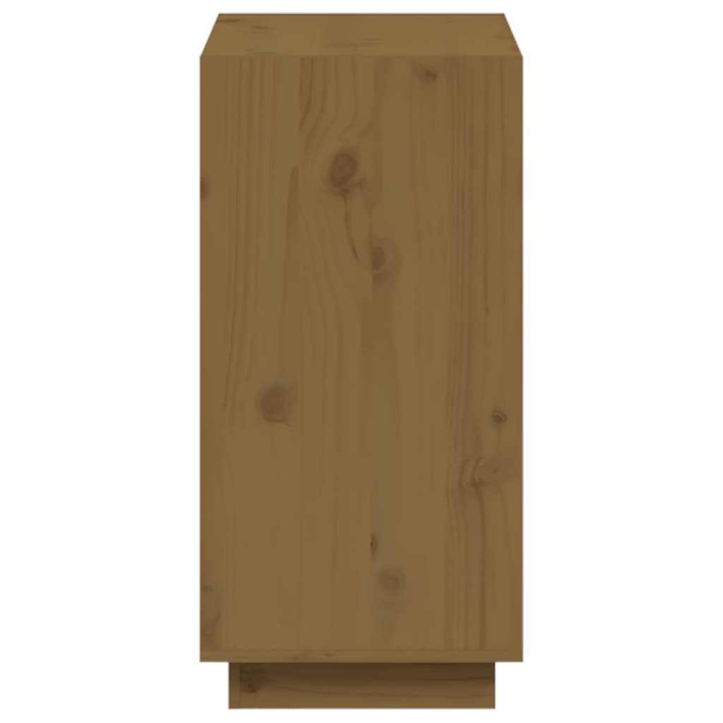vidaXL Book Cabinet Honey Brown 60x35x71 cm Solid Wood Pine