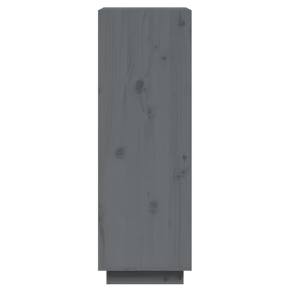vidaXL Book Cabinet/Room Divider Grey 60x35x103 cm Solid Wood Pine