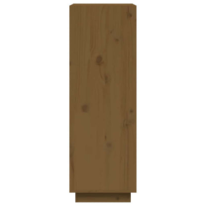 vidaXL Book Cabinet/Room Divider Honey Brown 60x35x103 cm Solid Wood Pine