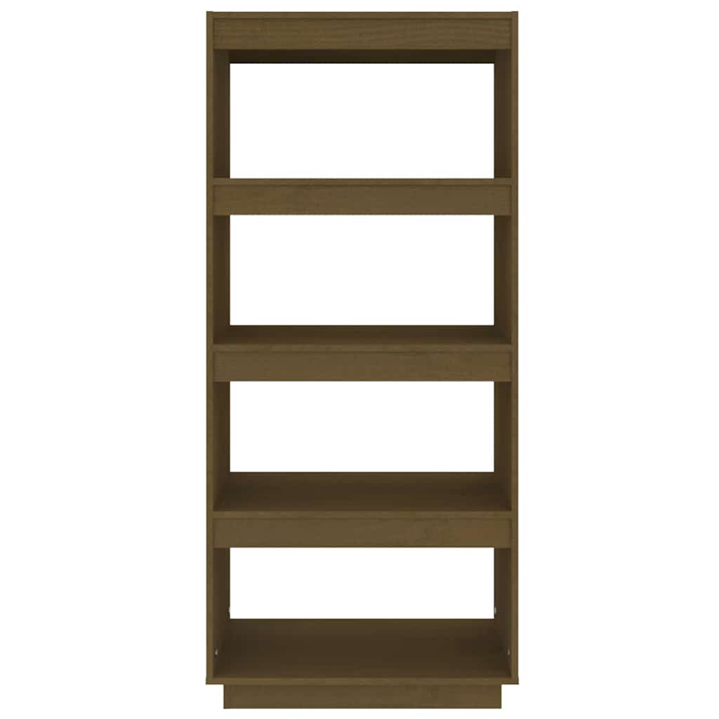 vidaXL Book Cabinet/Room Divider Honey Brown 60x35x135 cm