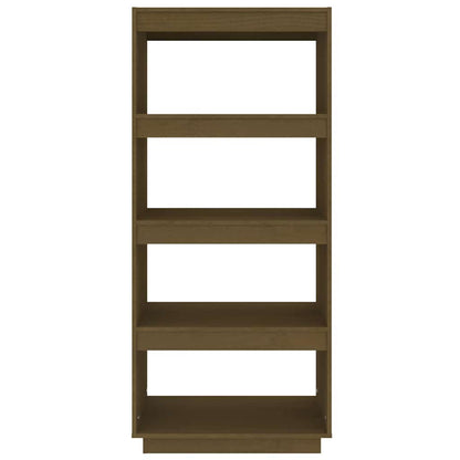 vidaXL Book Cabinet/Room Divider Honey Brown 60x35x135 cm