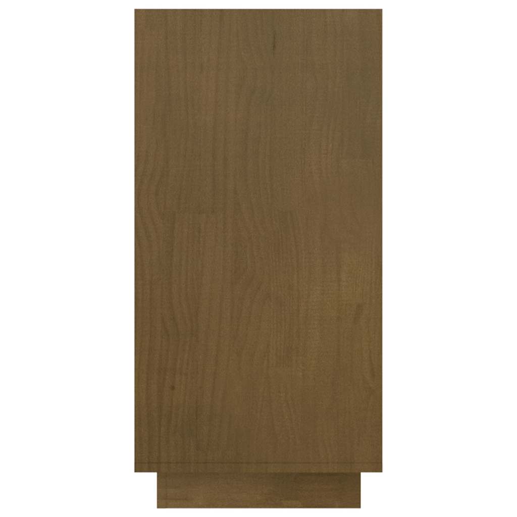 vidaXL Book Cabinet Honey Brown 80x35x71 cm Solid Wood Pine