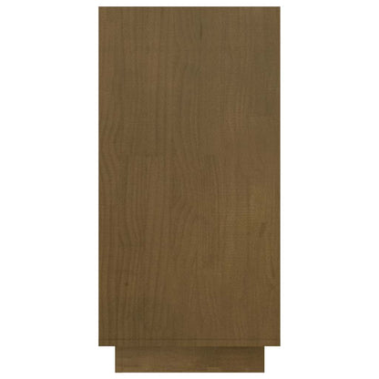vidaXL Book Cabinet Honey Brown 80x35x71 cm Solid Wood Pine