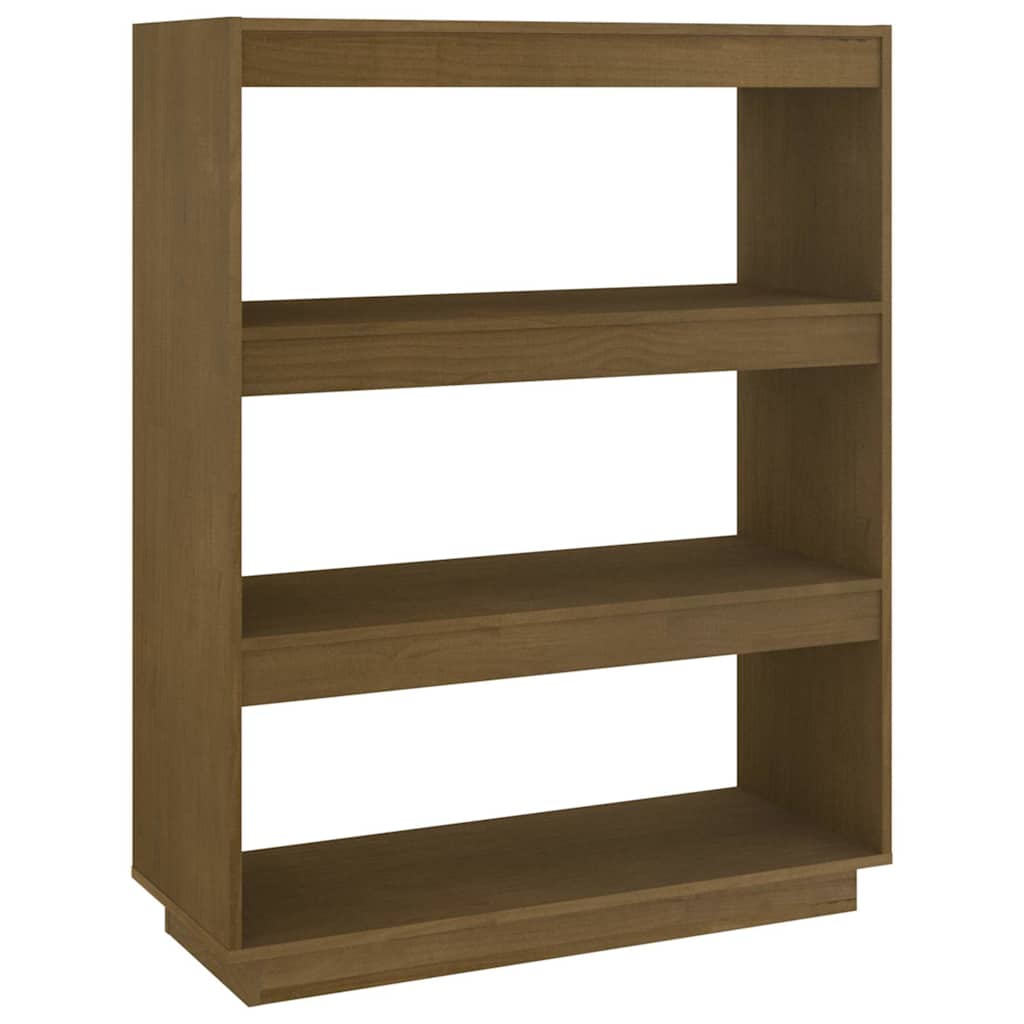 vidaXL Book Cabinet/Room Divider Honey Brown 80x35x103 cm