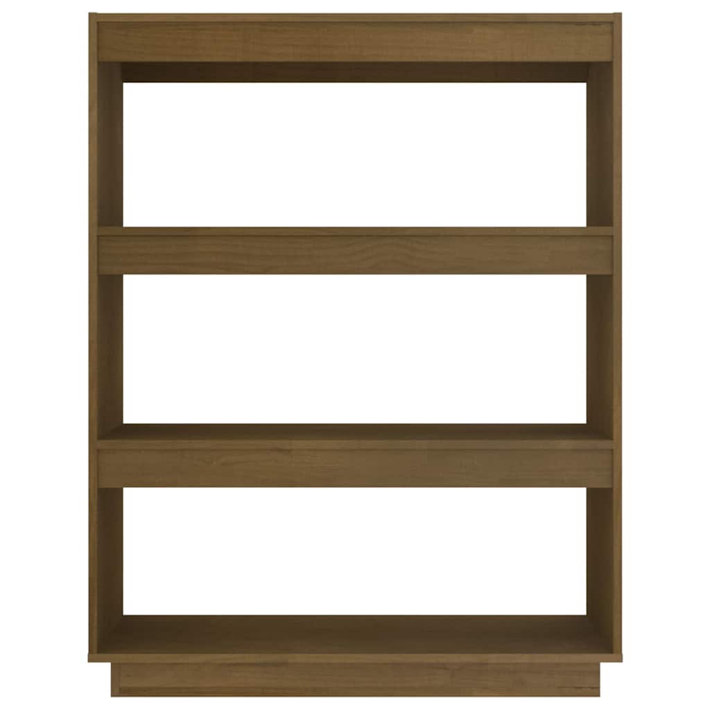 vidaXL Book Cabinet/Room Divider Honey Brown 80x35x103 cm