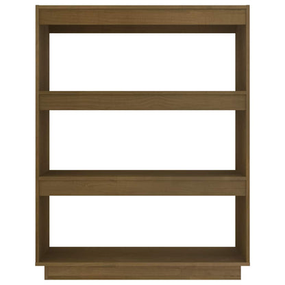 vidaXL Book Cabinet/Room Divider Honey Brown 80x35x103 cm