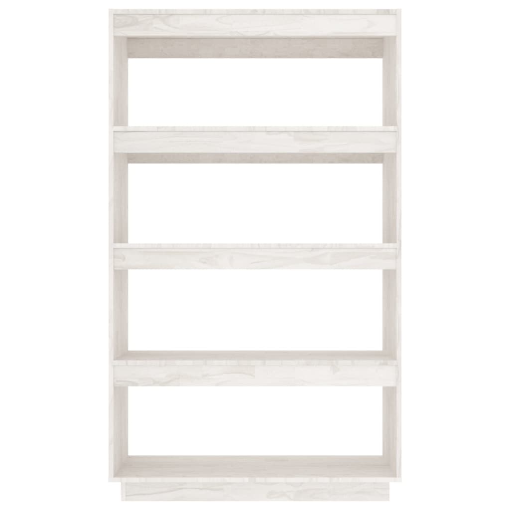 vidaXL Book Cabinet/Room Divider White 80x35x135 cm Solid Pinewood