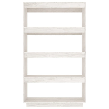 vidaXL Book Cabinet/Room Divider White 80x35x135 cm Solid Pinewood