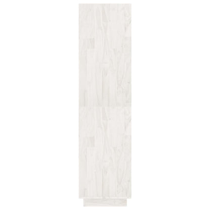 vidaXL Book Cabinet/Room Divider White 80x35x135 cm Solid Pinewood