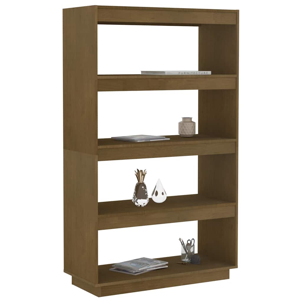 vidaXL Book Cabinet/Room Divider Honey Brown 80x35x135 cm