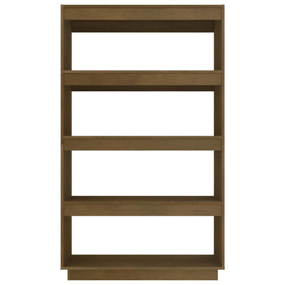vidaXL Book Cabinet/Room Divider Honey Brown 80x35x135 cm