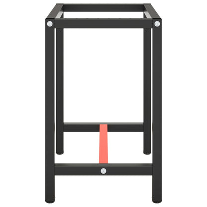 151449 vidaXL Work Bench Frame Matte Black and Matte Red 70x50x79 cm Metal