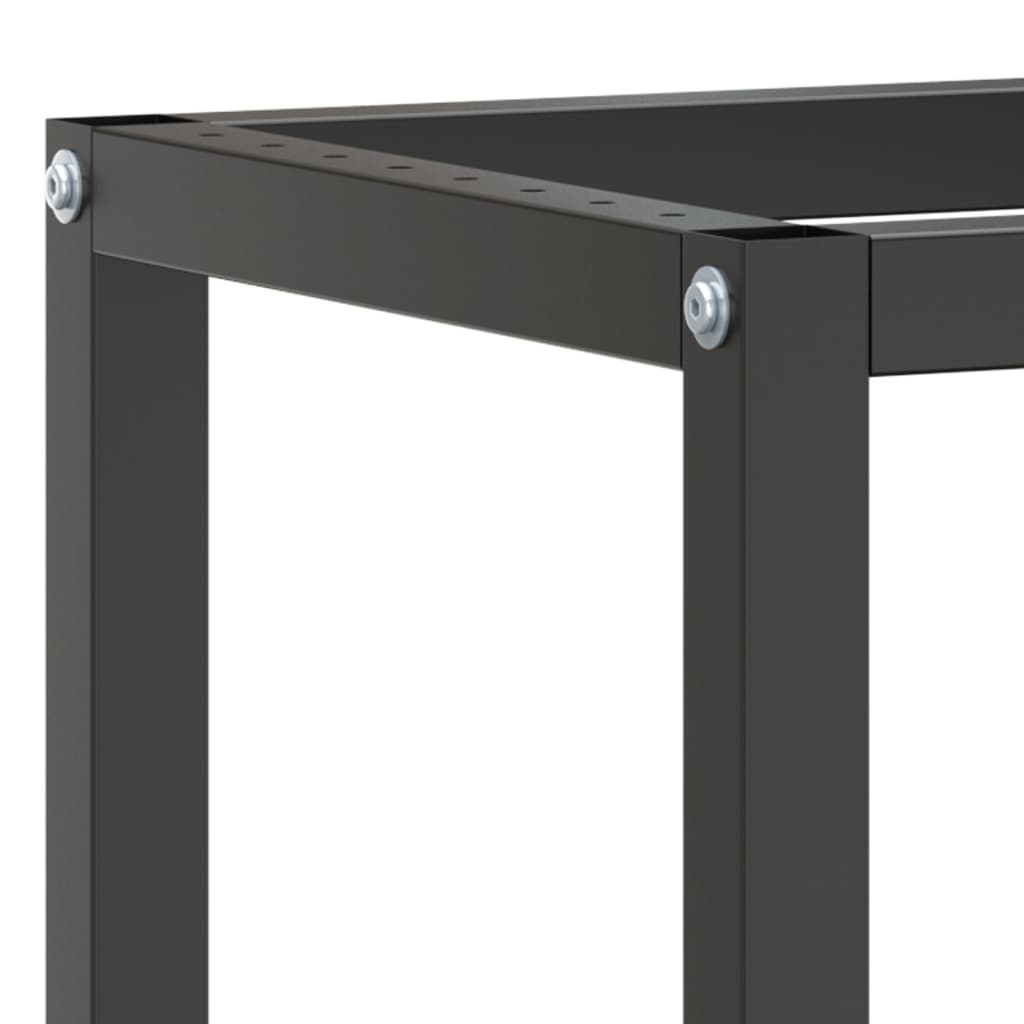 151449 vidaXL Work Bench Frame Matte Black and Matte Red 70x50x79 cm Metal