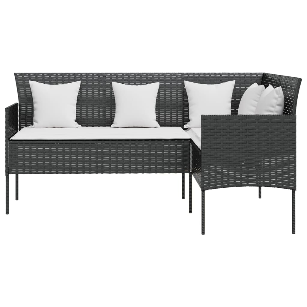 vidaXL Couch Sofa Set | Black, Cream White