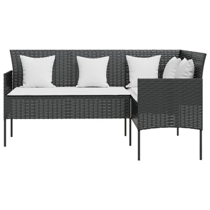 vidaXL Couch Sofa Set | Black, Cream White