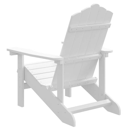 vidaXL Garden Chair | White | High Density Polyethylene (HDPE)
