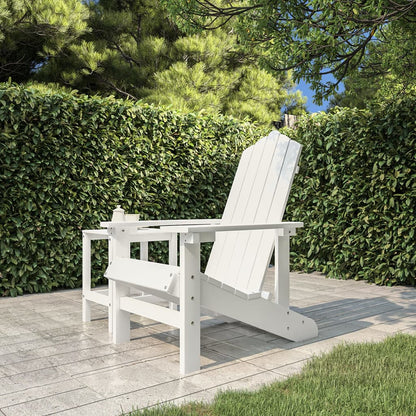 vidaXL Garden Chair | White | High Density Polyethylene (HDPE)