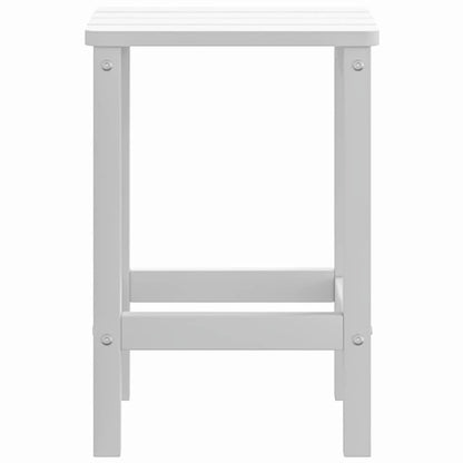 318641 vidaXL Garden Adirondack Table White 38x38x46 cm HDPE