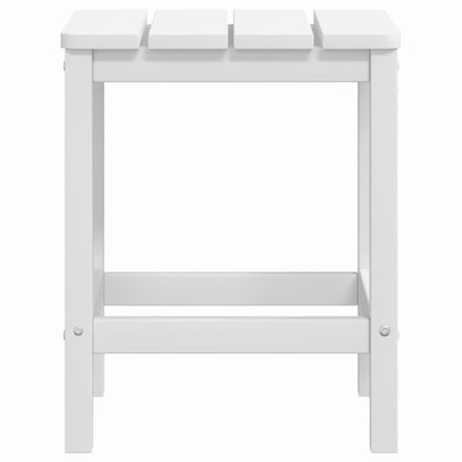 318641 vidaXL Garden Adirondack Table White 38x38x46 cm HDPE