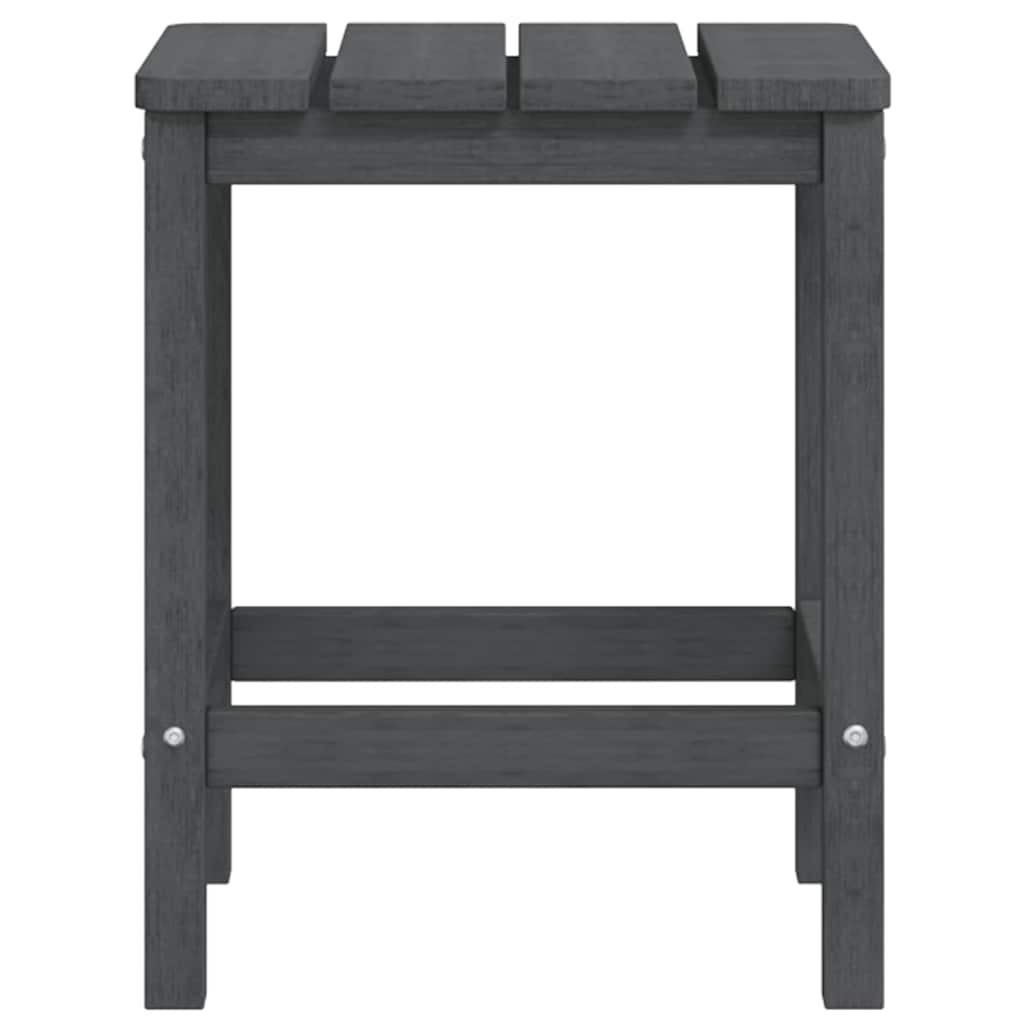 vidaXL Garden Adirondack Table Anthracite 38x38x46 cm HDPE